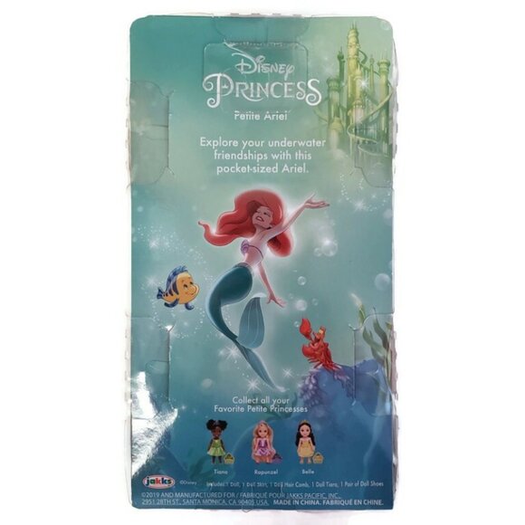 Disney The Little Mermaid Petite Ariel 6" Doll With Skirt Comb Tiara Age 3+ - Picture 2 of 2